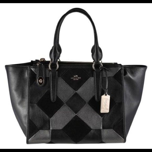 Coach Crosby Carryall Patchwork Leather Satchel - Picture 1 of 8